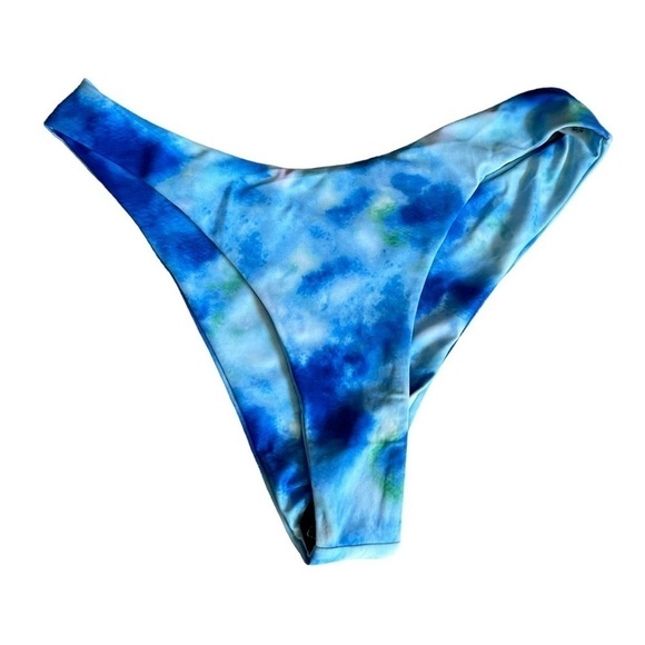 Zaful Blue Tie Dye Print Colorful Bikini Set Size 6 NWT - Picture 4 of 9